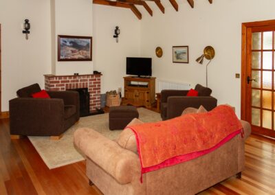 Coachman's Cottage has a fire and is perfect for holidays with friends in Dumfries and Galloway | Chapelton Farm Cottages